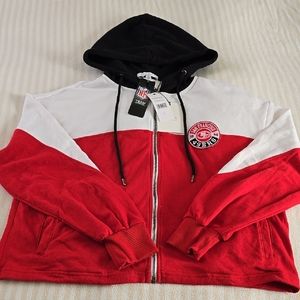 San Francisco 49ers WEAR by Erin Andrews Women's Zip-Up Hoodie Size:Large
